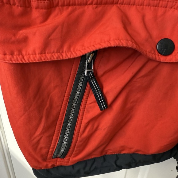 Vintage 90s Obermeyer Ski Jacket Red Black Coat Mens Size Medium Hooded - Picture 6 of 14